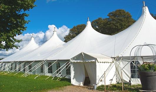 portable toilets equipped for hygiene and comfort at an outdoor festival in Porter